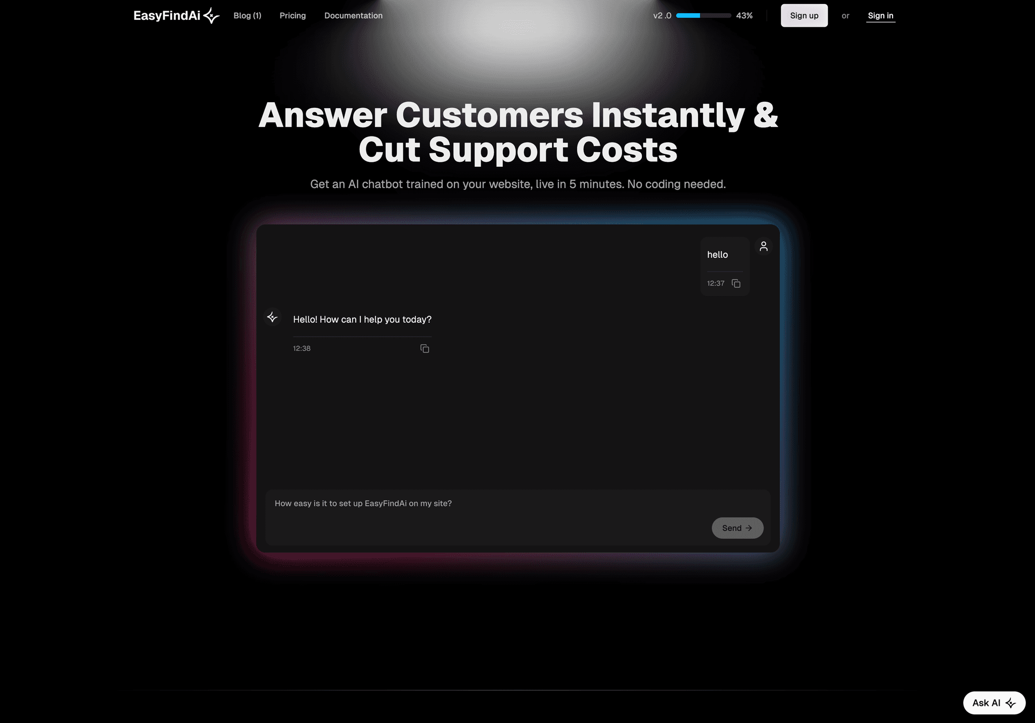EasyFindAI Dashboard